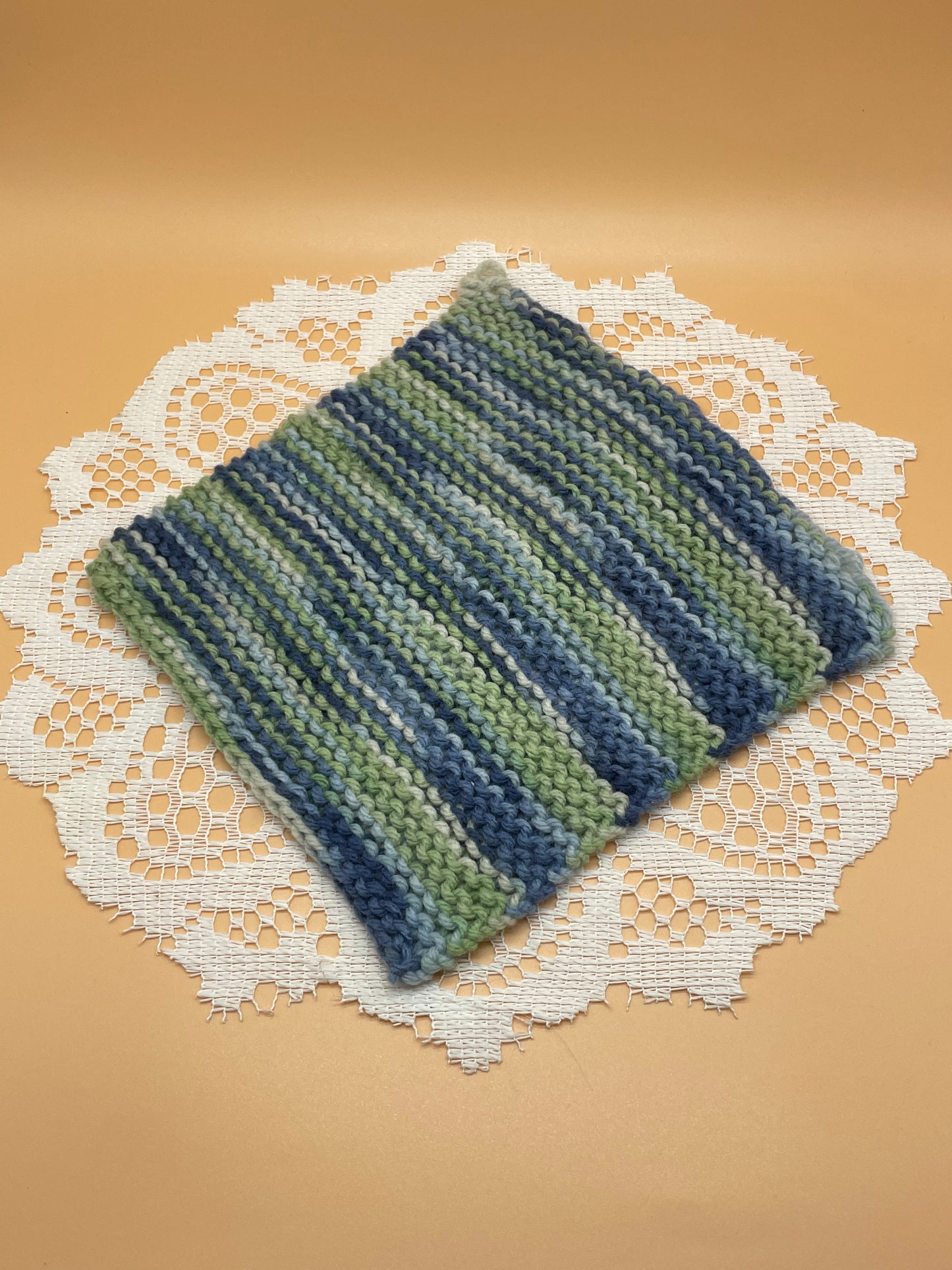 Acrylic Crocheted Dishcloths with Storage Basket