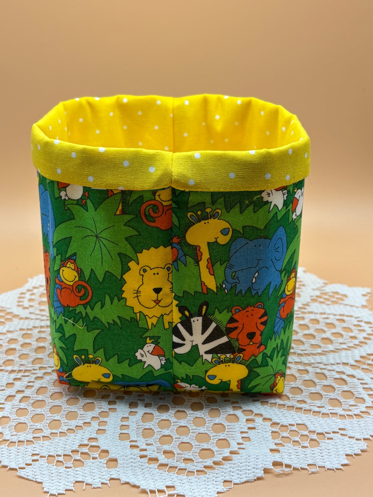 Safari Kids Fabric Gift Storage Basket