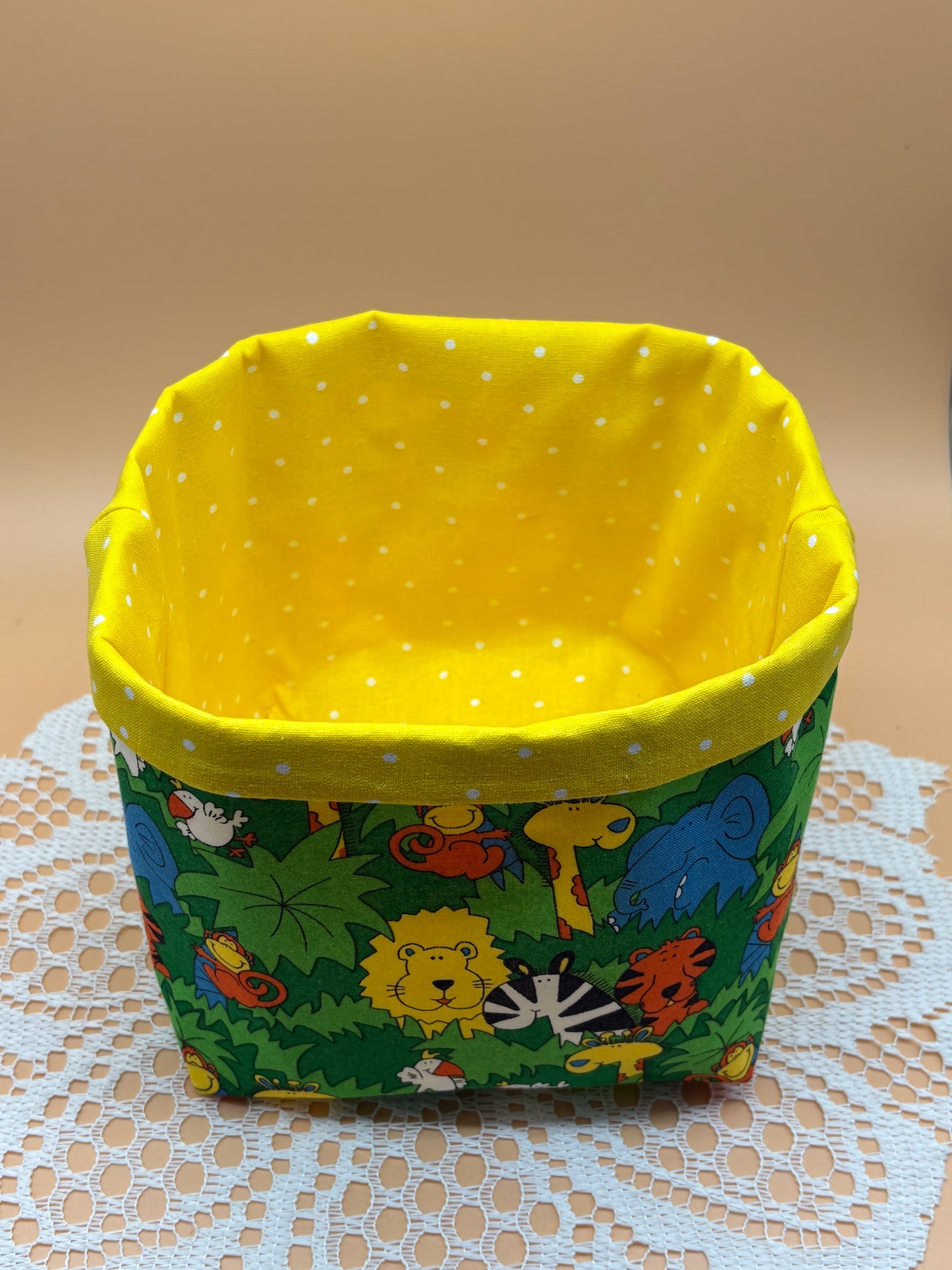 Safari Kids Fabric Gift Storage Basket