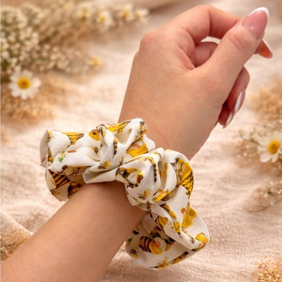 Bee Gnome Scrunchie - Standard Size