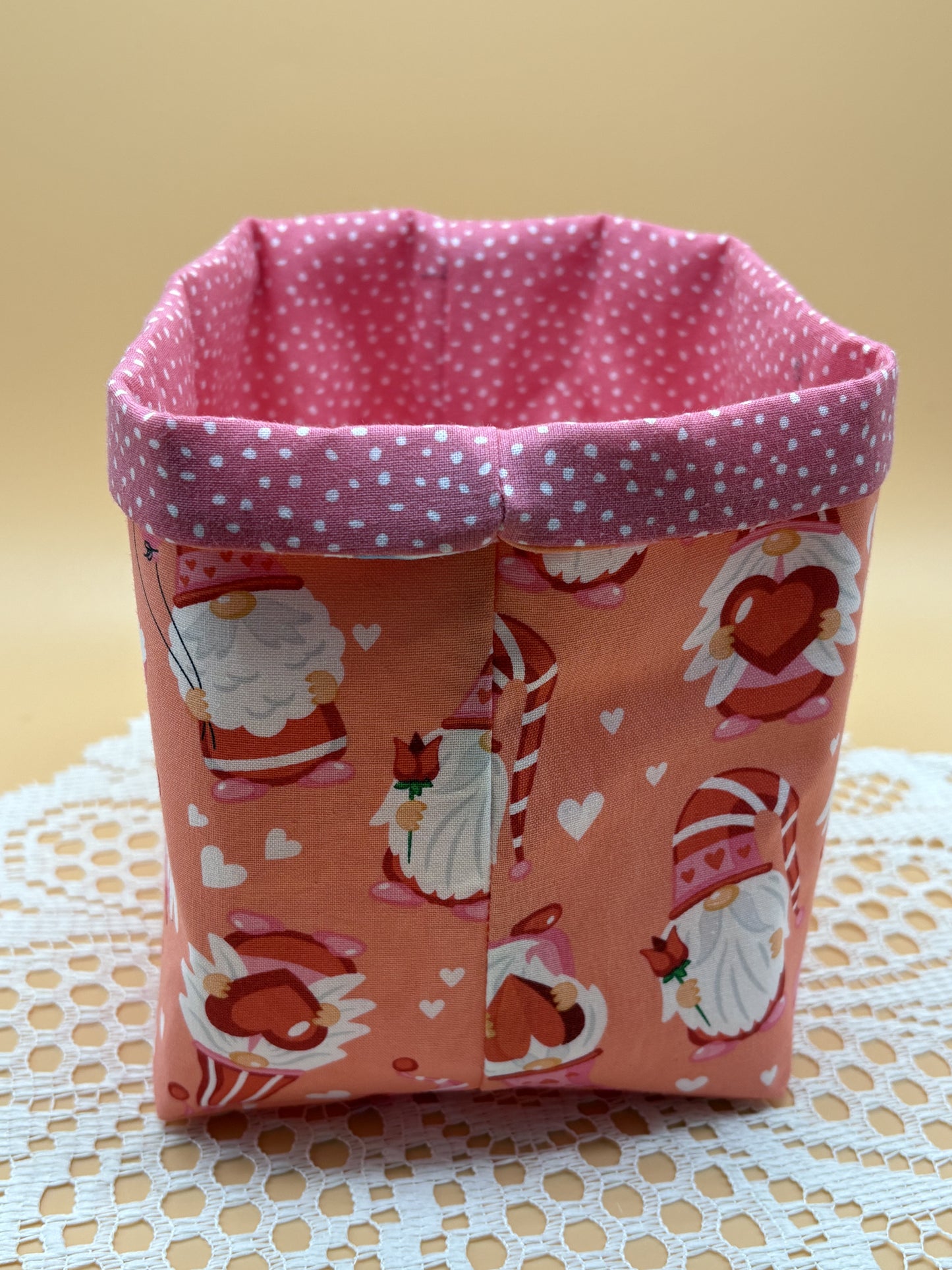 Valentine’s Day Fabric Basket
