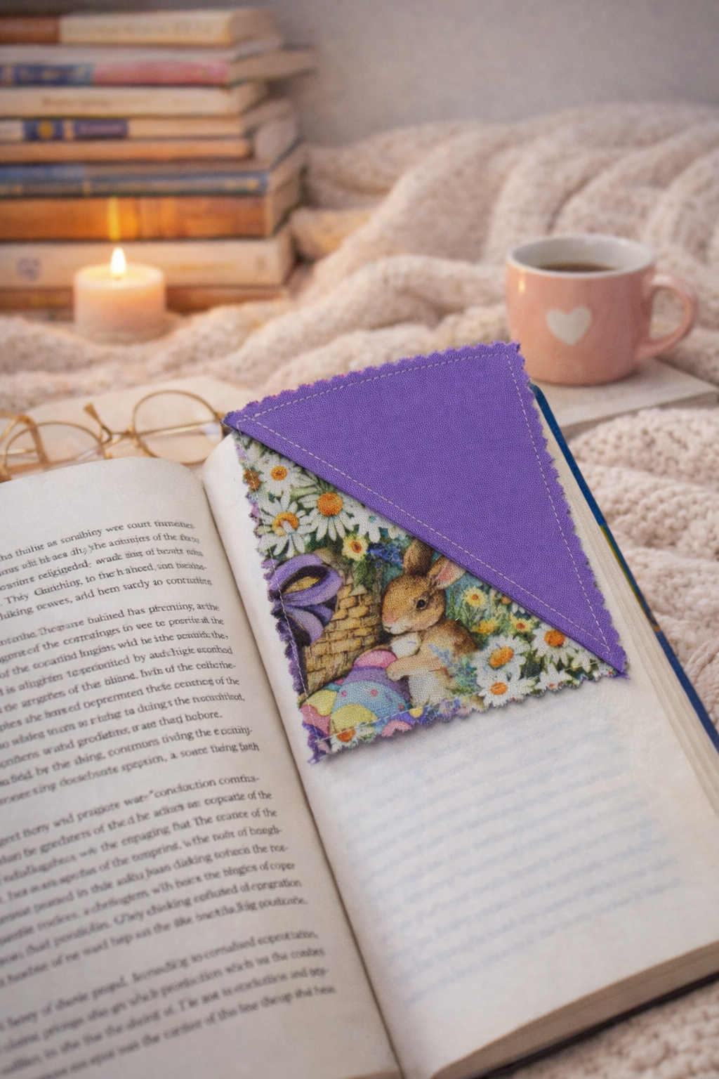 Easter Fabric Corner Bookmark