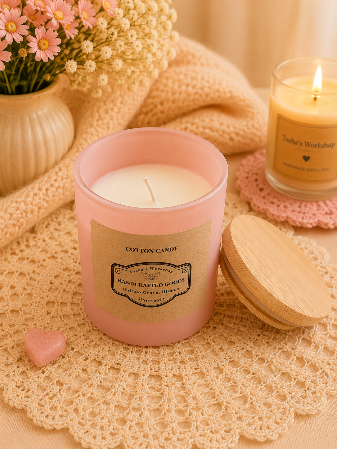 Cotton Candy Soy Wax Candle 7oz