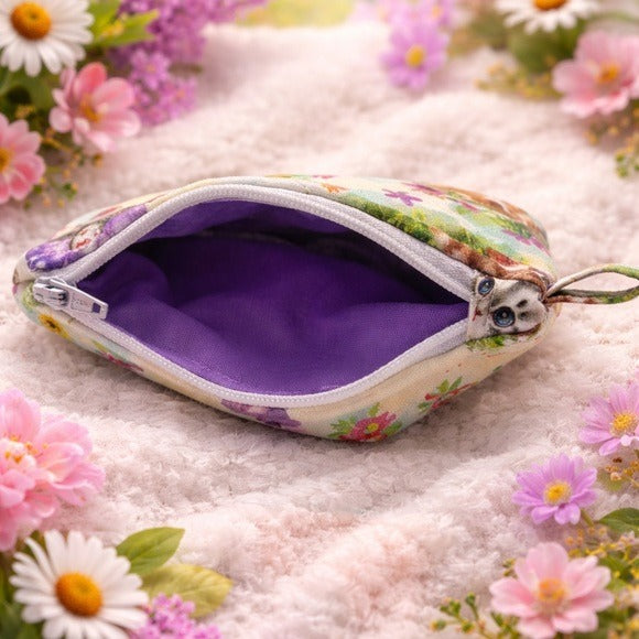 Spring Kitten Keychain Wallet