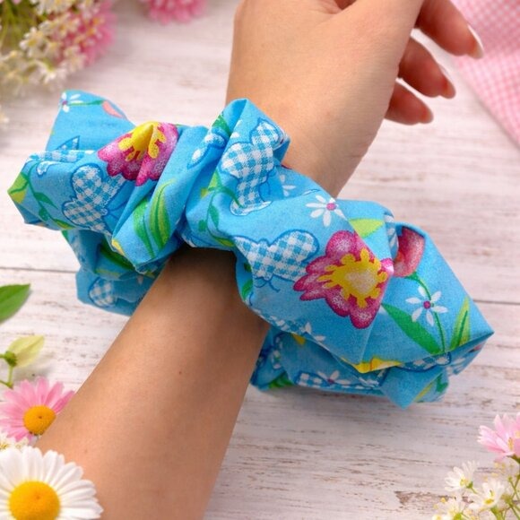 Spring Floral Cotton XXL Scrunchie