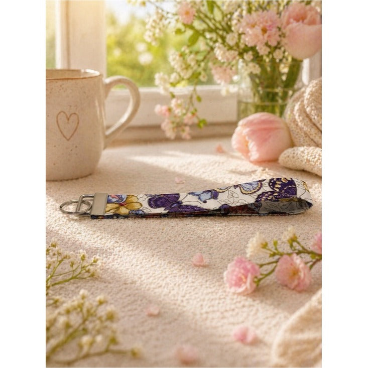 Butterflies Keychain Wristlet