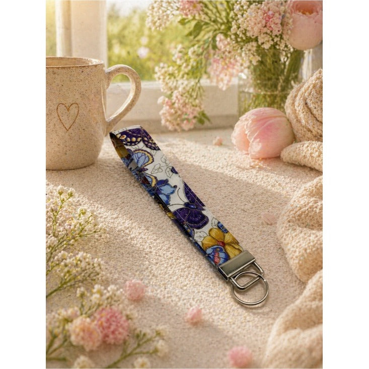 Butterflies Keychain Wristlet