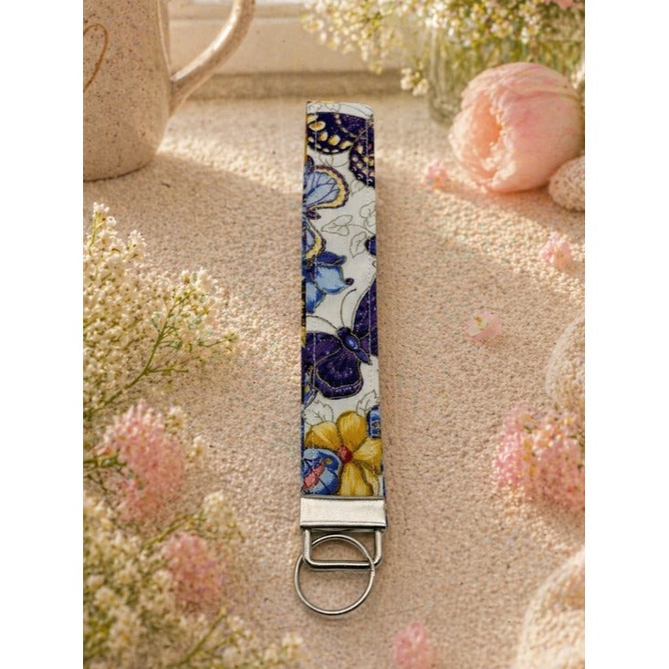 Butterflies Keychain Wristlet