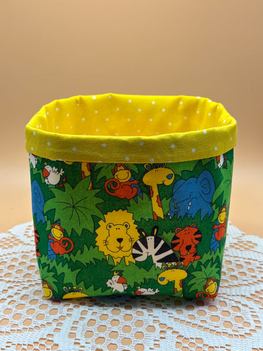 Safari Kids Fabric Gift Storage Basket