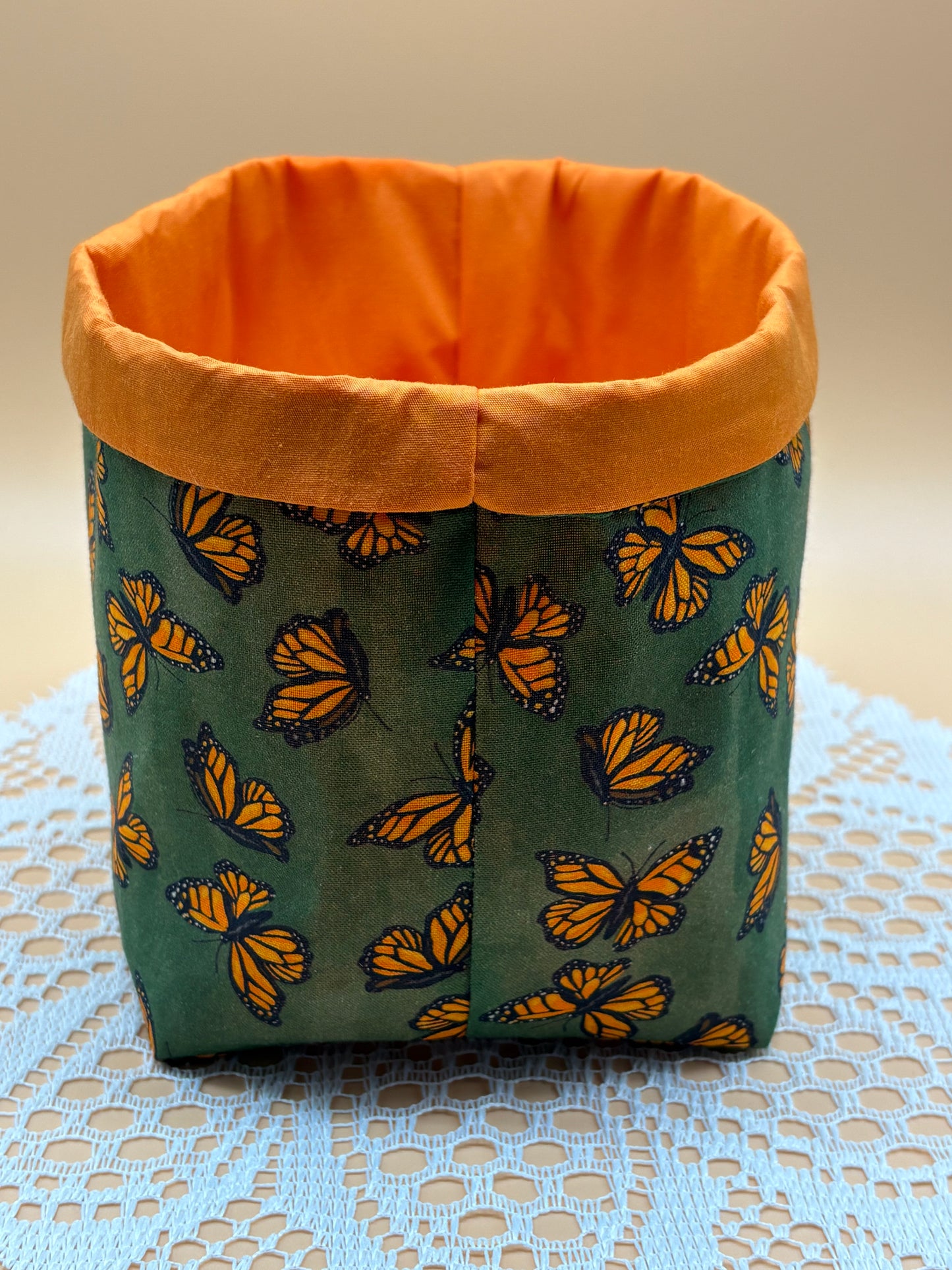 Butterfly Themed Fabric Gift Storage Basket