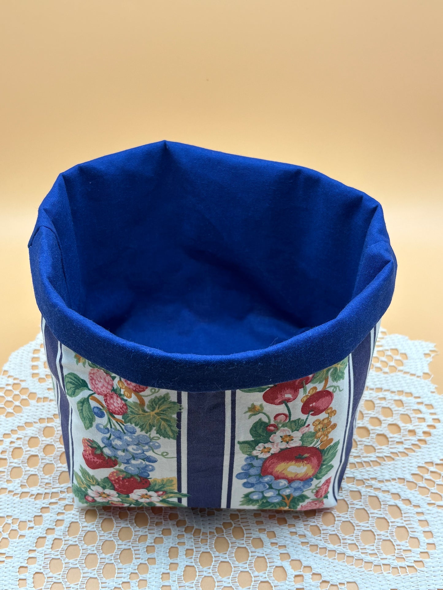 Fruit Themed Fabric Gift Storage Basket