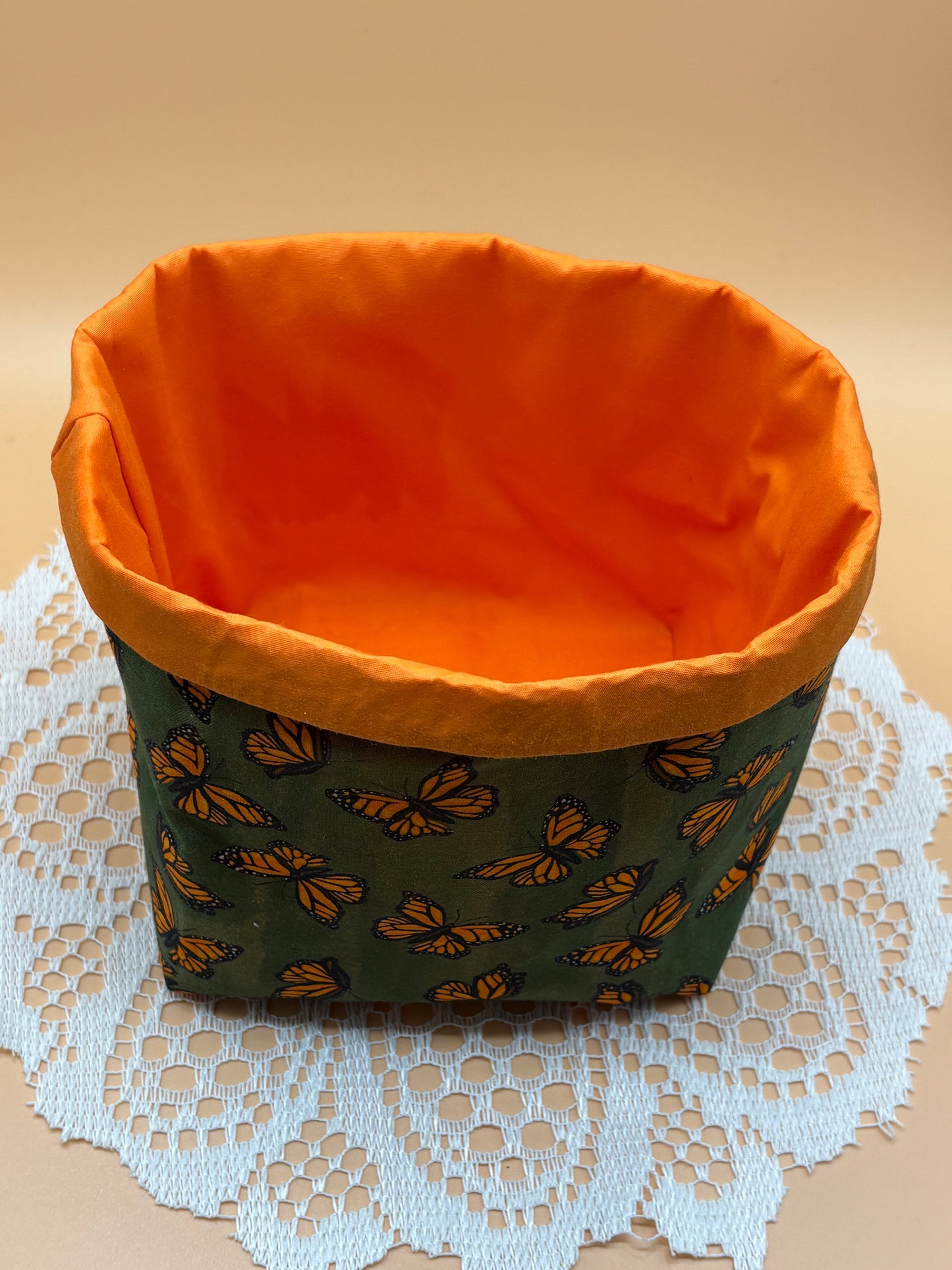 Butterfly Themed Fabric Gift Storage Basket