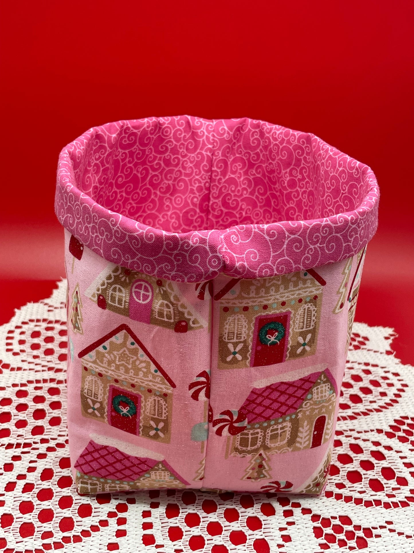 Christmas Fabric Basket