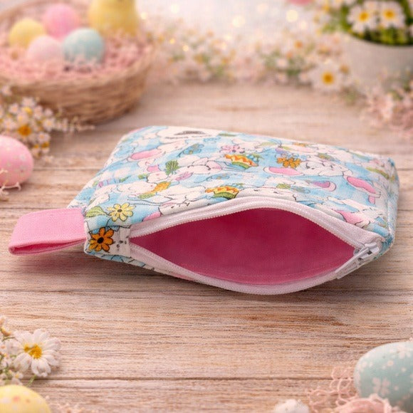 Easter Bunny Quilted Keychain Wallet