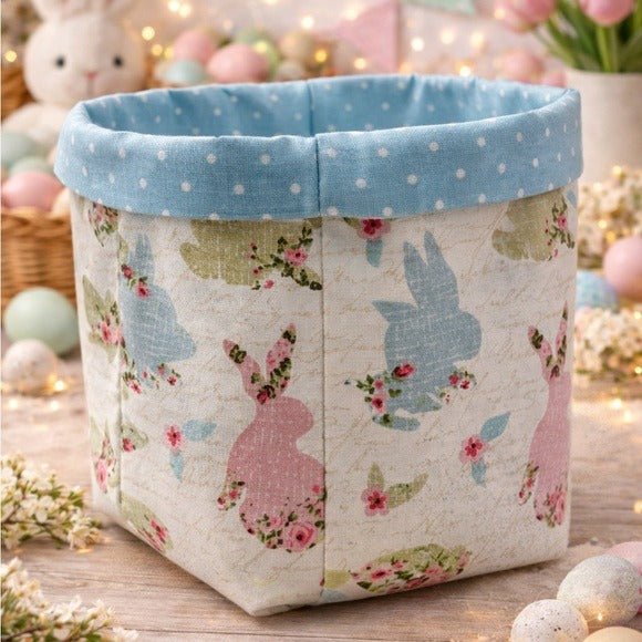 Easter Bunny Fabric Gift Storage Basket