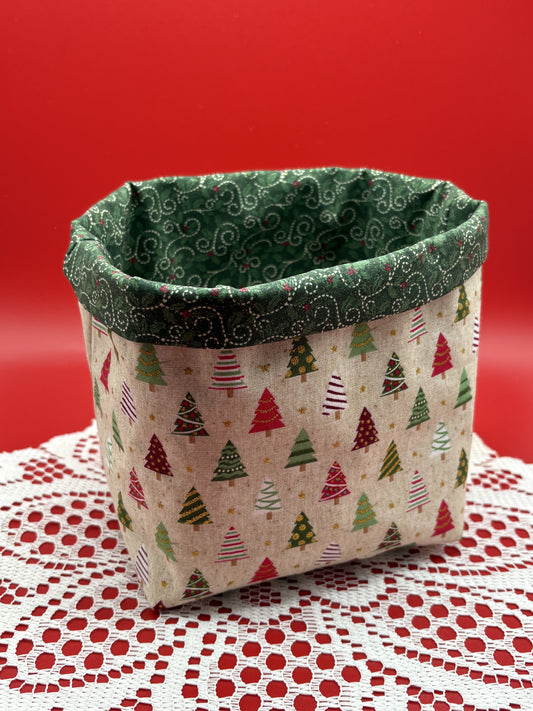 Christmas Fabric Basket