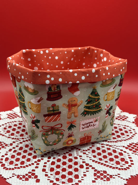 Christmas Fabric Basket