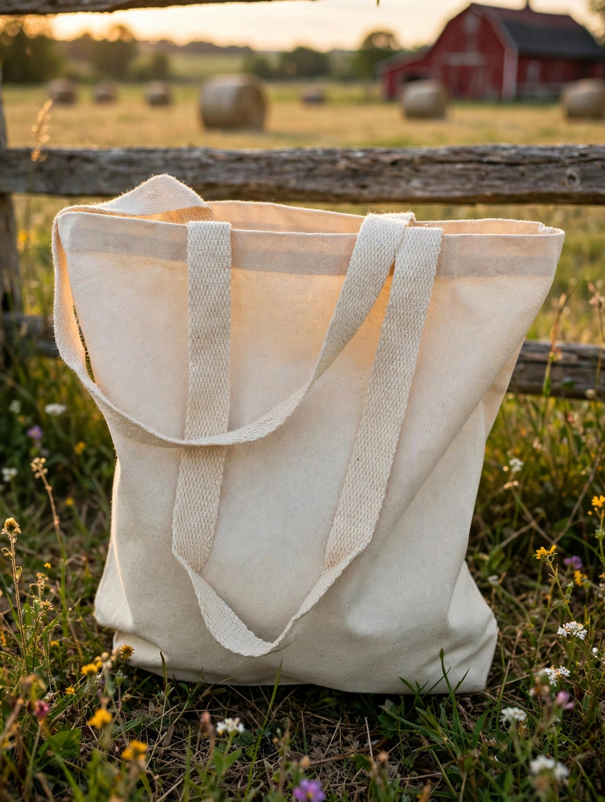 Cow Canvas Tote Bag Organic Cotton