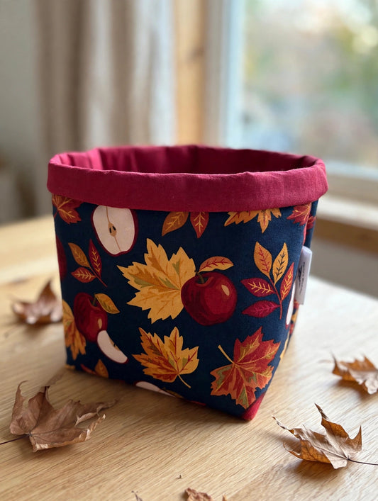 Autumn Apple Fabric Basket