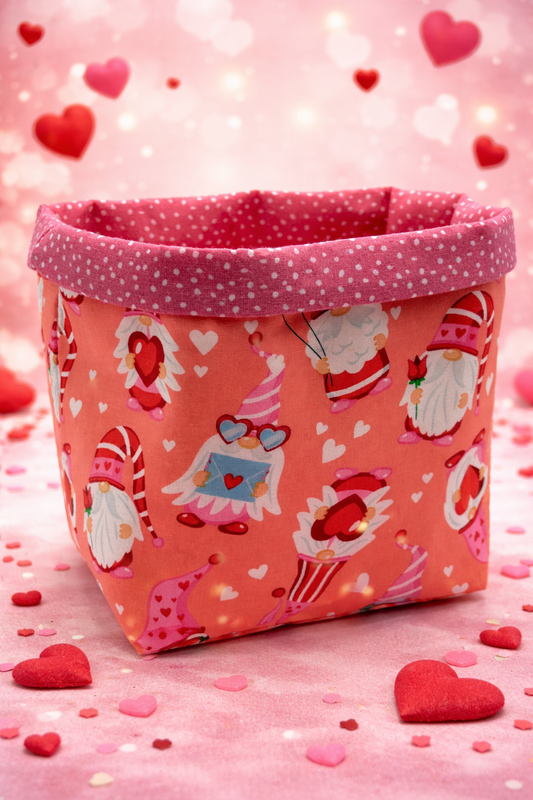 Valentine’s Day Fabric Basket