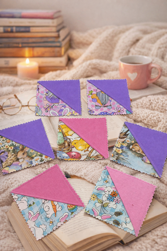 Easter Fabric Corner Bookmark