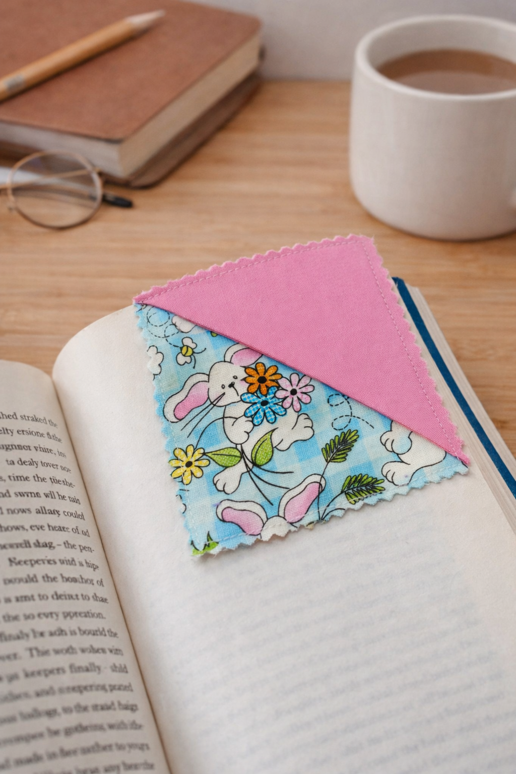 Easter Fabric Corner Bookmark