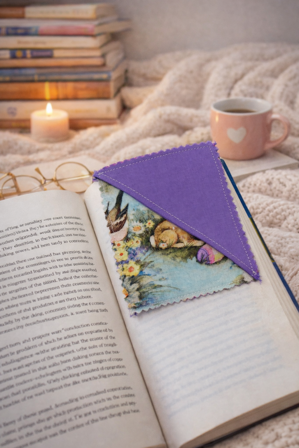 Easter Fabric Corner Bookmark