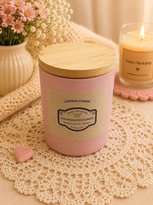Cotton Candy Soy Wax Candle 7oz
