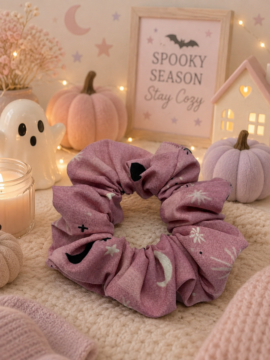 Halloween Purple Scrunchie