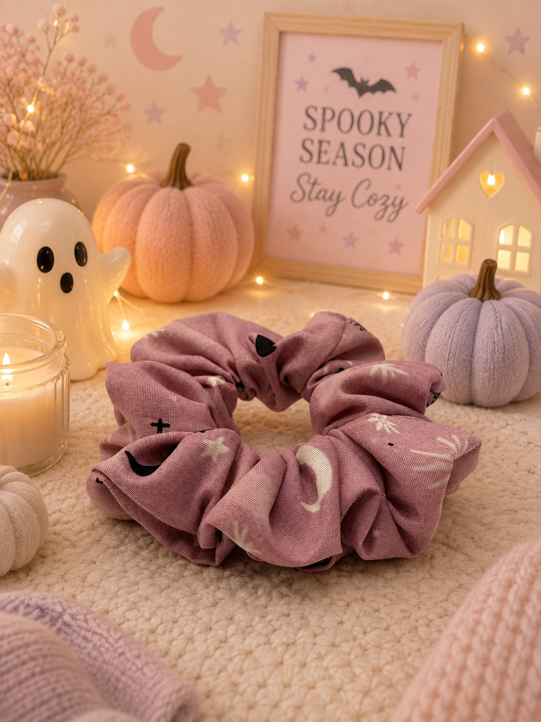 Halloween Purple Scrunchie