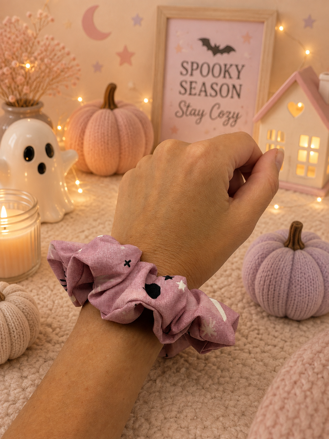 Halloween Purple Scrunchie