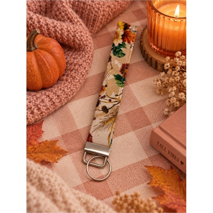 Floral Keychain Wristlet