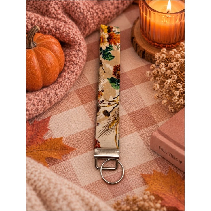 Floral Keychain Wristlet