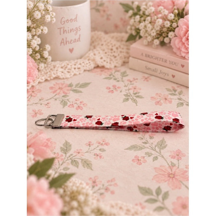 Rose Keychain Wristlet