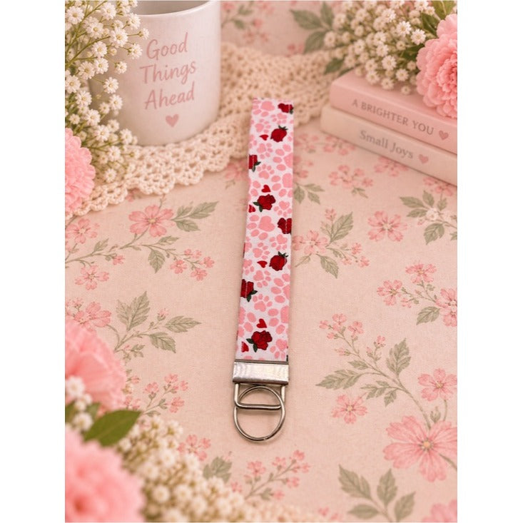 Rose Keychain Wristlet