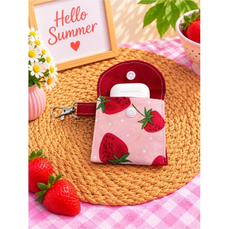 Strawberry Earbuds Case