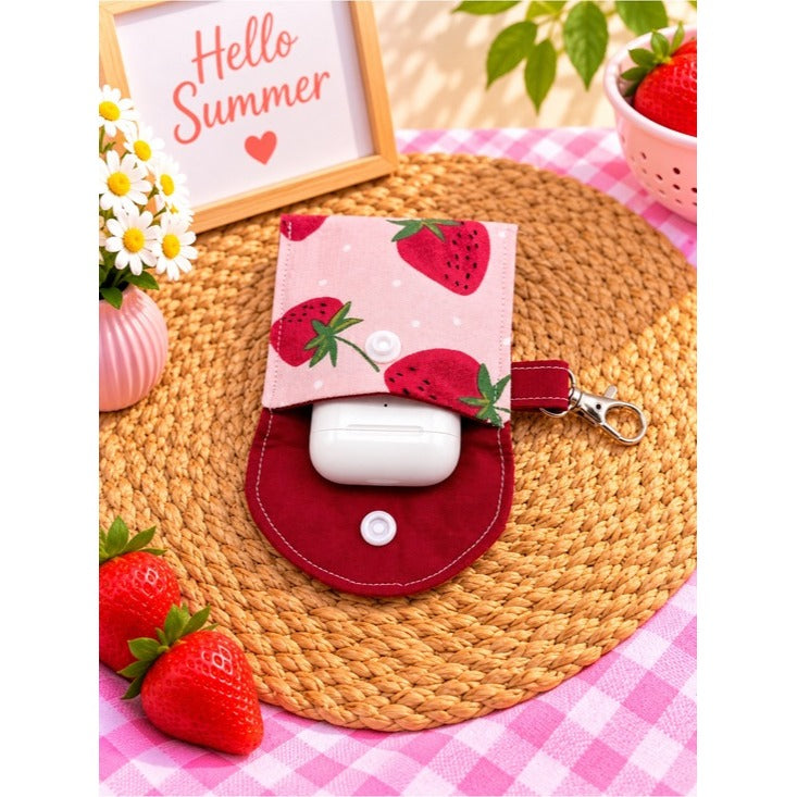 Strawberry Earbuds Case