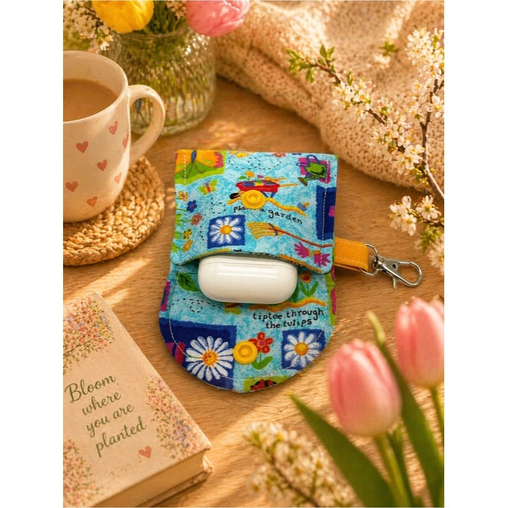 Cozy Spring Floral Earbud Case