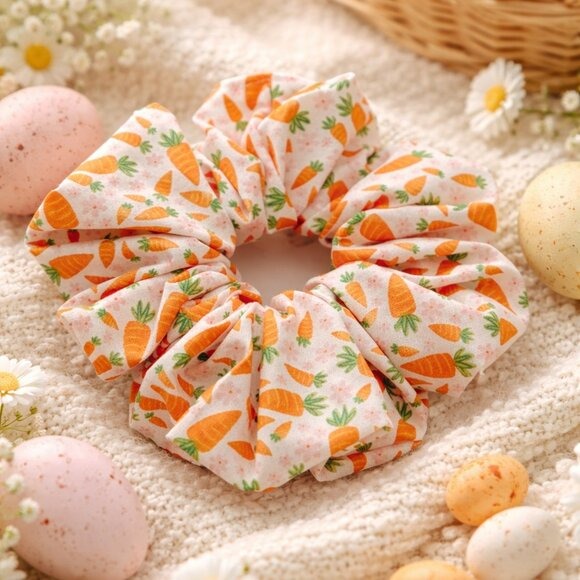 Carrot Garden Cotton XXL Scrunchie