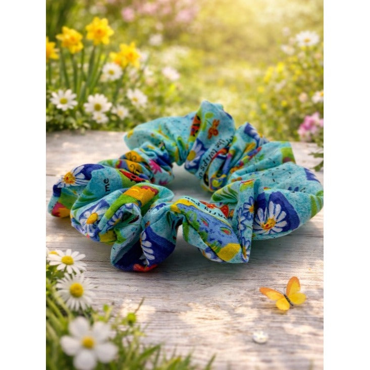 Spring Garden Scrunchie - Standard Size