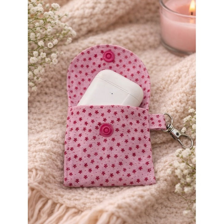 Cozy Pink Floral AirPods Case