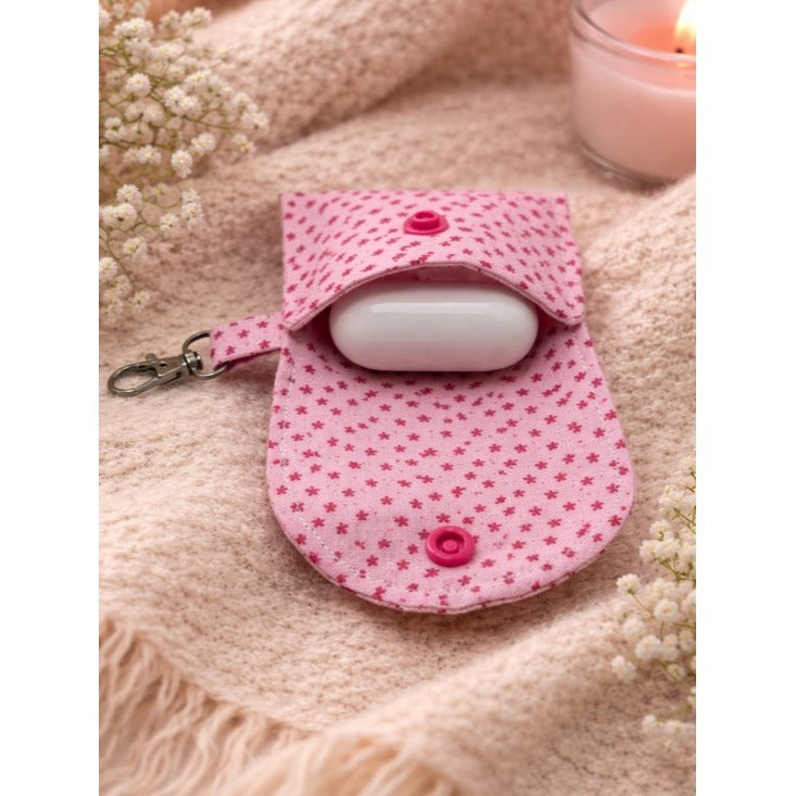 Cozy Pink Floral AirPods Case