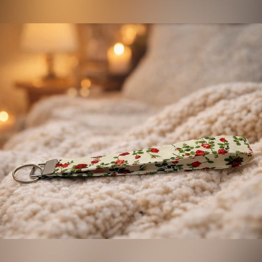 Rose Wristlet Keychain