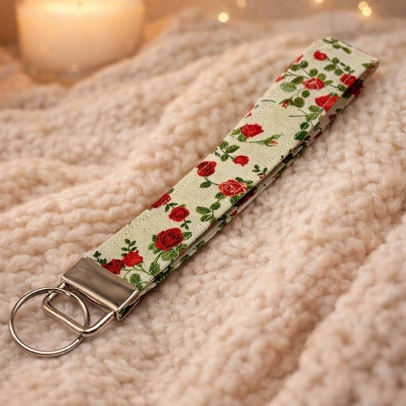 Rose Wristlet Keychain
