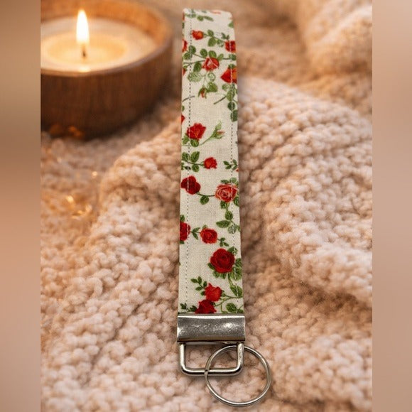 Rose Wristlet Keychain