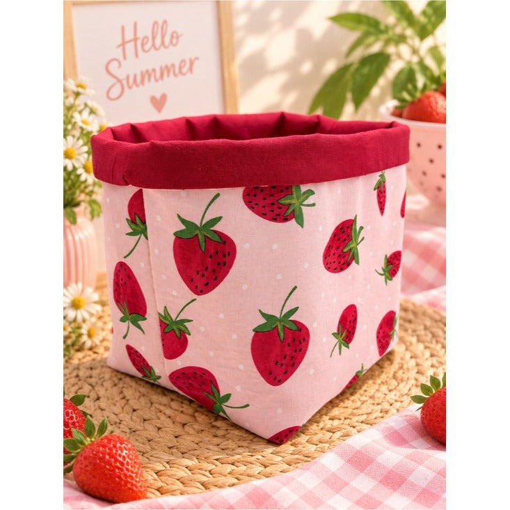 Strawberry Fabric Basket