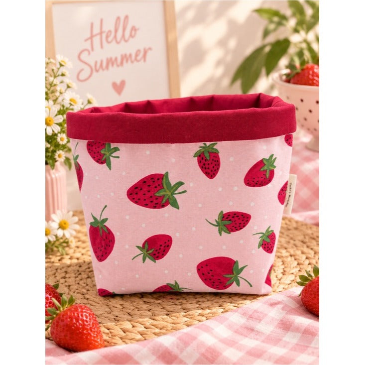 Strawberry Fabric Basket