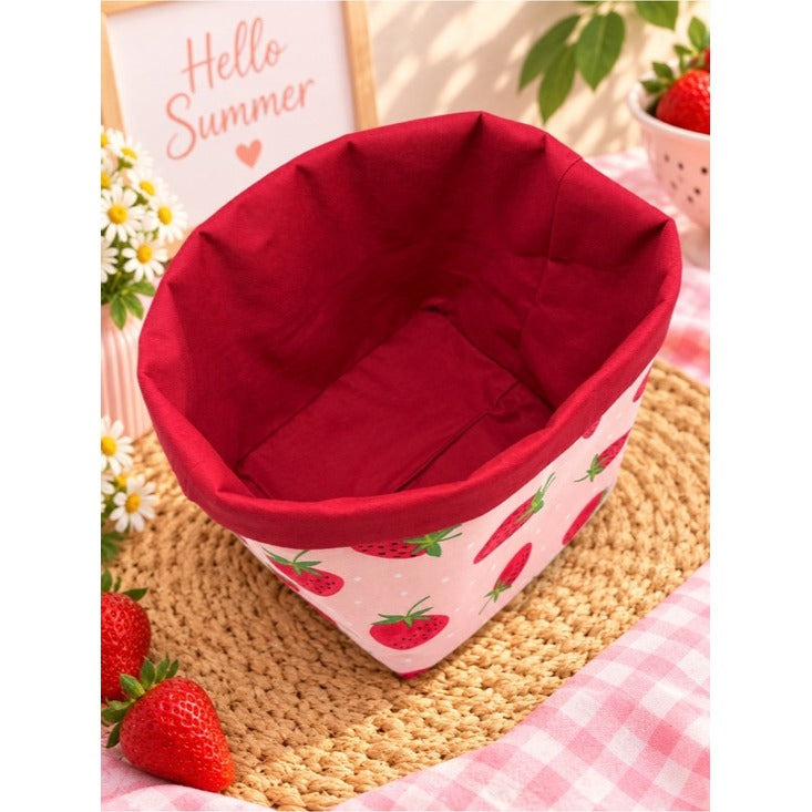 Strawberry Fabric Basket
