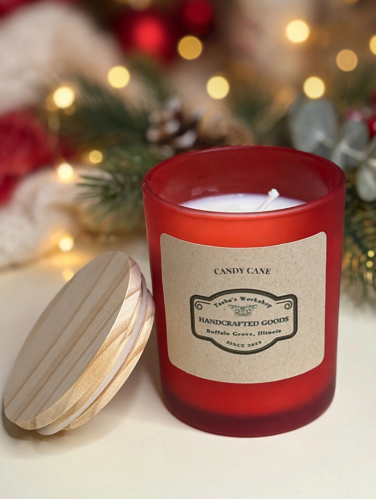 Candy Cane Soy Candle