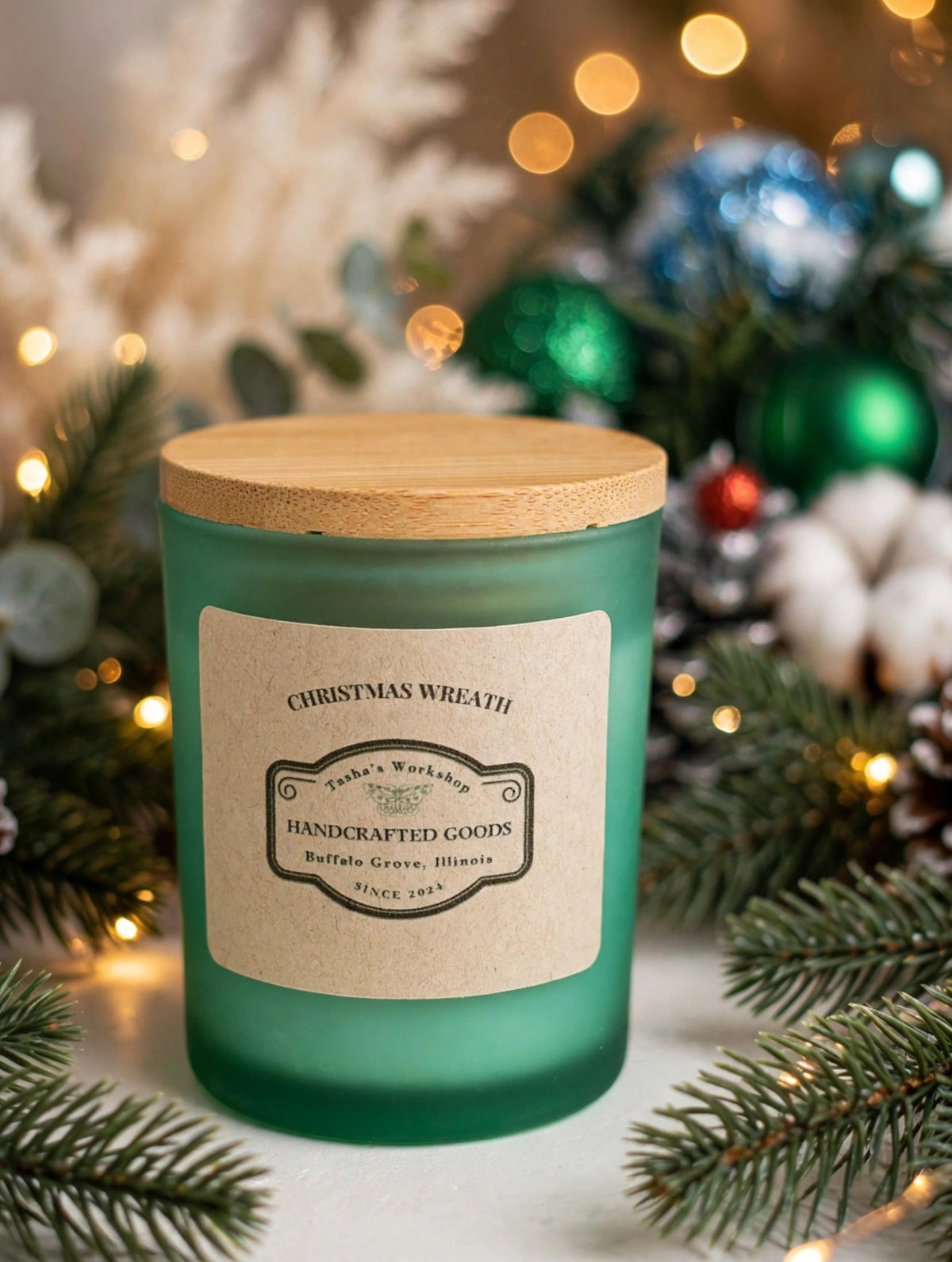Christmas Wreath Soy Candle